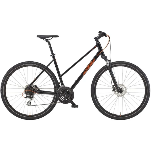 KTM X-LIFE TRACK TRAPÉZ BLACK (ORANGE+SILVER) 2022 NŐI CROSS KERÉKPÁR