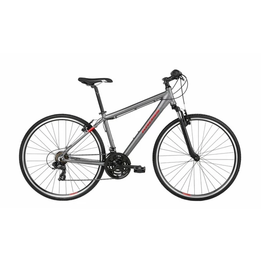 KROSS EVADO 1.0 M GRAPHITE / RED 2022 FÉRFI CROSS KERÉKPÁR