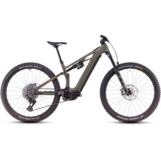 CUBE STEREO HYBRID ONE44 HPC TM DUSTYOLIVE´N´GOLD - 2025 - ÖSSZTELESZKÓPOS MTB ELEKTROMOS KERÉKPÁR - M - 29"