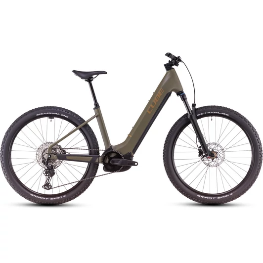 CUBE REACTION HYBRID PRO DUSTYOLIVE´N´GOLD - 2025 - MTB ELEKTROMOS KERÉKPÁR - EASY ENTRY XL - 27,5"