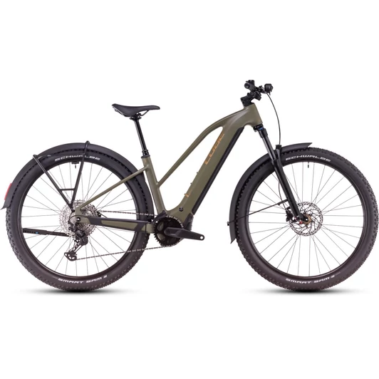 CUBE REACTION HYBRID PRO 800 ALLROAD DUSTYOLIVE´N´GOLD - 2025 - MTB ELEKTROMOS KERÉKPÁR - TRAPEZE XL - 29"