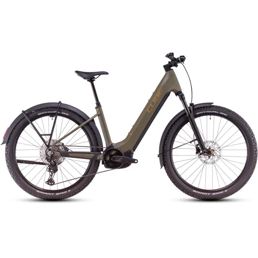 CUBE REACTION HYBRID PRO 800 ALLROAD DUSTYOLIVE´N´GOLD - 2025 - MTB ELEKTROMOS KERÉKPÁR - EASY ENTRY XL - 27,5"