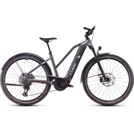 CUBE NURIDE HYBRID SLT 800 ALLROAD GRAPHITE´N´FOSSIL - 2025 - CROSS TREKKING ELEKTROMOS KERÉKPÁR - TRAPEZE 50 CM
