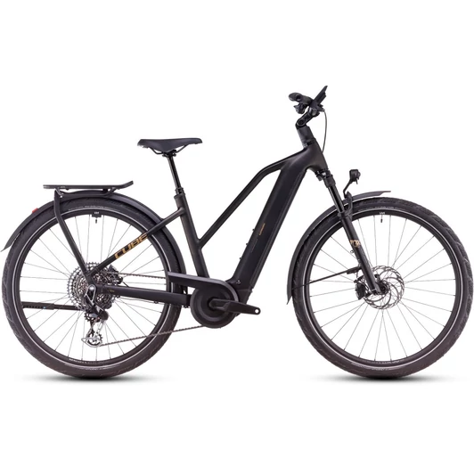 CUBE KATHMANDU HYBRID SLT 800 GOLDDUST´N´BLACK - 2025 - TREKKING ELEKTROMOS KERÉKPÁR - TRAPEZE 50 CM