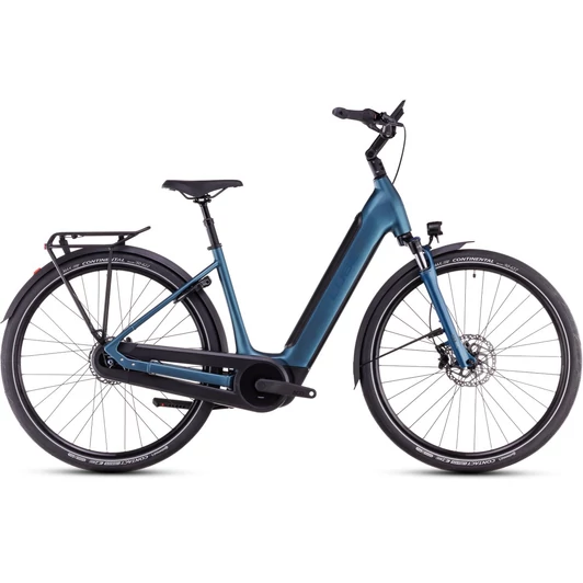 CUBE SUPREME RT HYBRID COMFORT EXC 500 BLUE´N´BLACK - 2025 - VÁROSI ELEKTROMOS KERÉKPÁR - EASY ENTRY 42 CM - 26"
