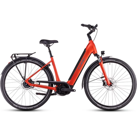 CUBE SUPREME RT HYBRID DELUXE EX 625 FIREORANGE´N´LUNAR - 2025 - VÁROSI ELEKTROMOS KERÉKPÁR - EASY ENTRY 50 CM - 28"
