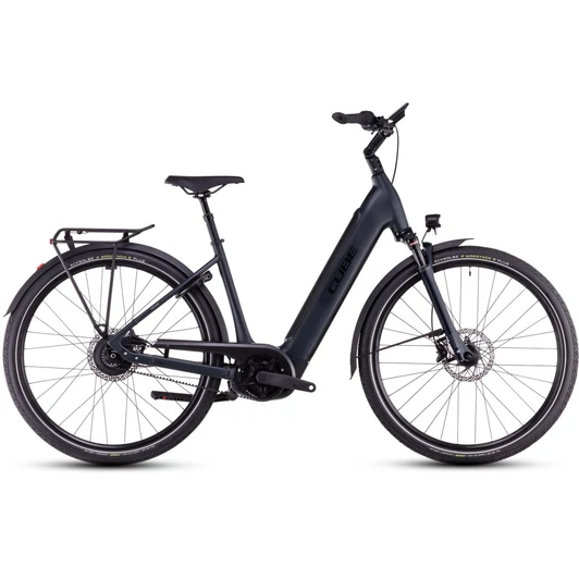 CUBE SUPREME HYBRID DELUXE PRO 625 NIGHT´N´BLACK - 2025 - VÁROSI ELEKTROMOS KERÉKPÁR - EASY ENTRY 50 CM