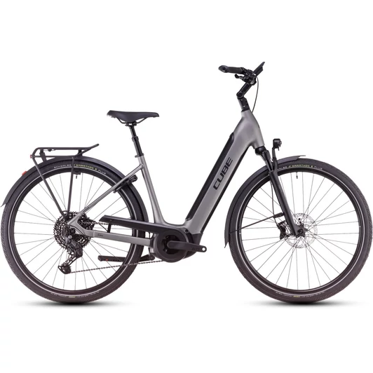 CUBE SUPREME HYBRID SLX 625 GREY´N´LUNAR - 2025 - VÁROSI ELEKTROMOS KERÉKPÁR - EASY ENTRY 58 CM