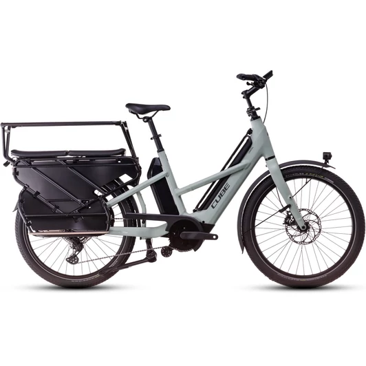 Cube Longtail Sport Hybrid Family 725 swampgrey´n´reflex - 2025 - cargo elektromos kerékpár - 26": ONE SIZE