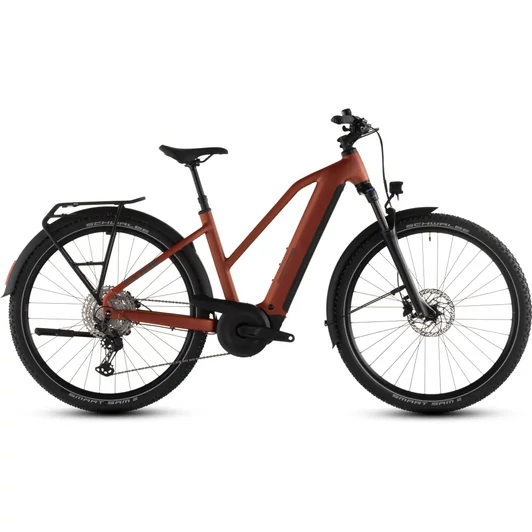 Cube Nuride Hybrid Pro 600 - Elektromos cross trekking kerékpár - chilli´n´black színben - Trapeze 46 cm - 2026