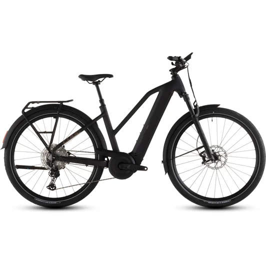 Cube Nuride Hybrid SLX 800 - Elektromos cross trekking kerékpár - black´n´gold színben - Trapeze 58 cm - 2026