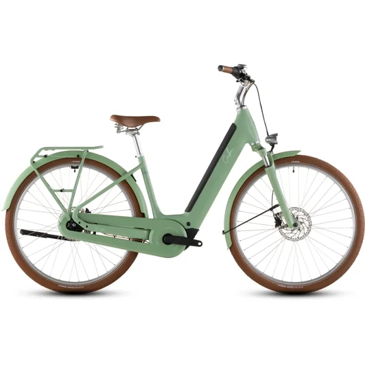 Cube Aruba Hybrid 600 - Elektromos trekking kerékpár - cactus´n´brown színben - Easy Entry 46 cm - 2026