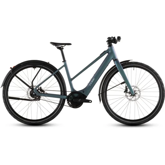 Cube Editor Hybrid SLT 400X FE - Elektromos városi kerékpár - smaragdgrey´n´prism színben - Trapeze 58 cm - 2026