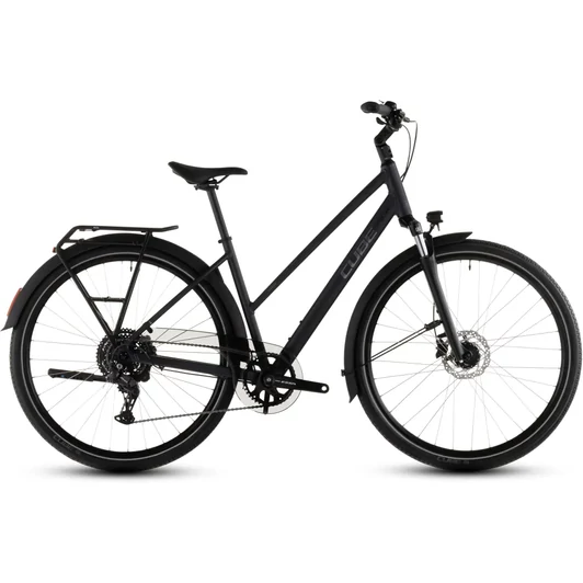 Cube Touring ONE - trekking kerékpár - night´n´chrome színben - Trapeze 54 cm - 2026
